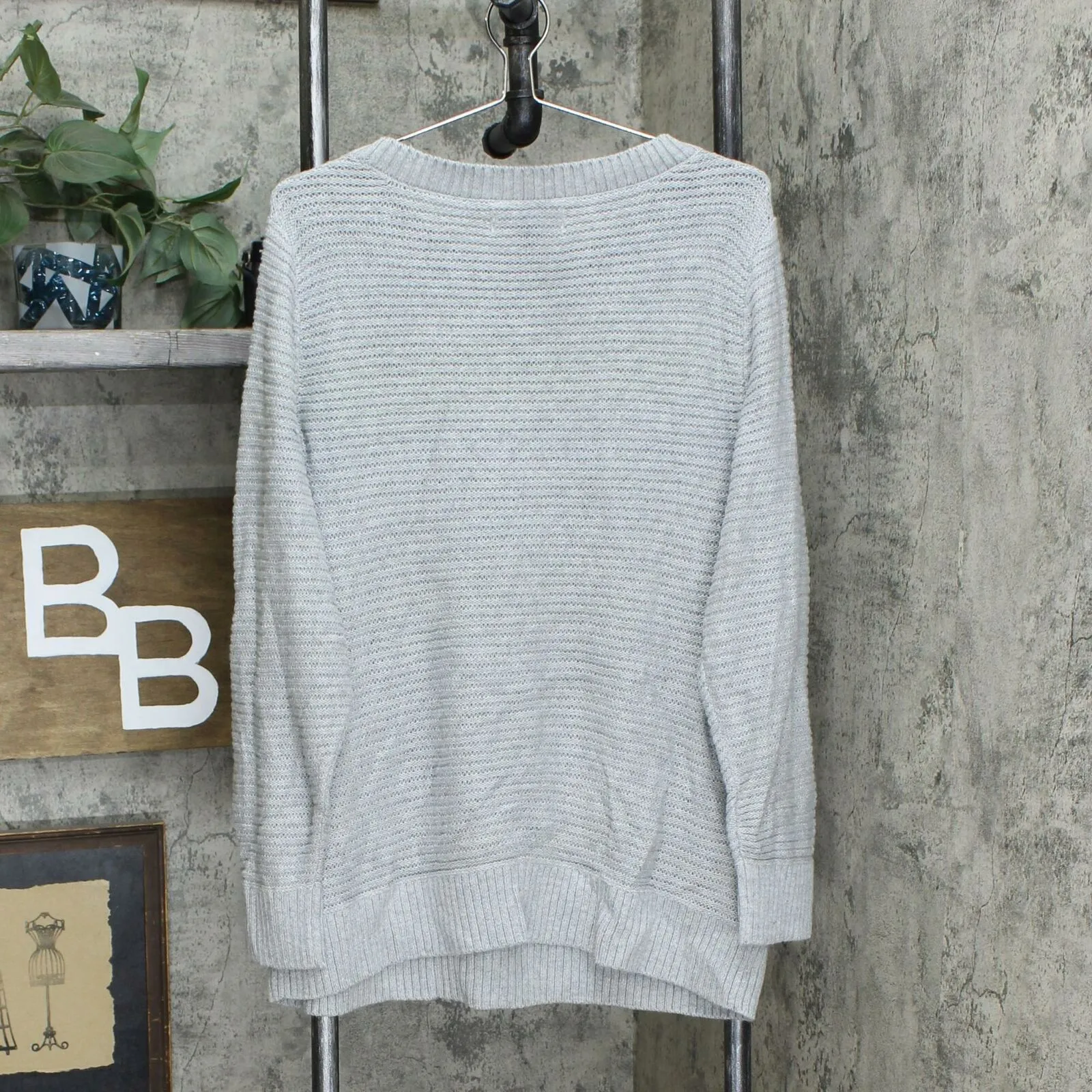 Karen Scott Plus Size Mixed Stitch Sweater