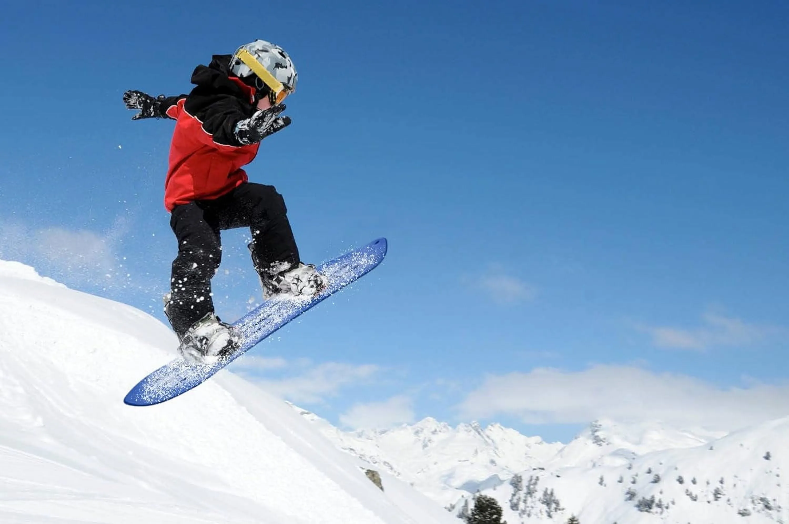 Kids Snowboard with Binders for Beginners-Purple
