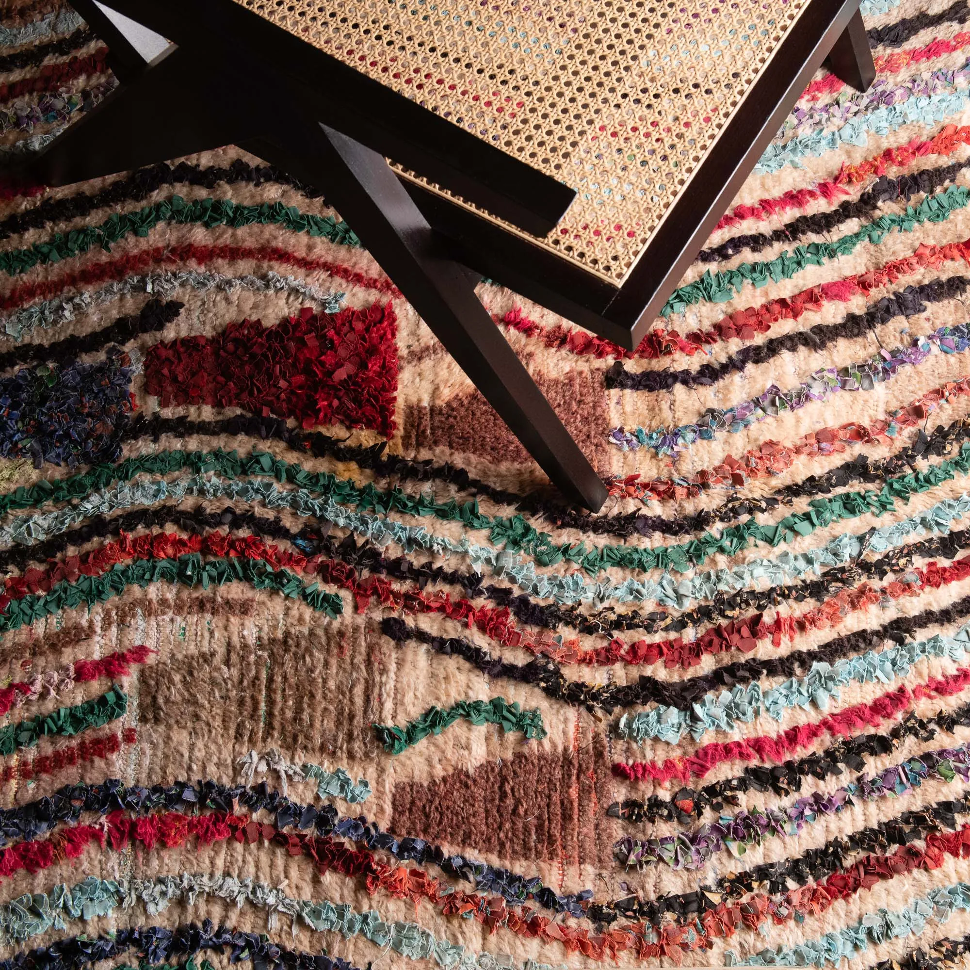 Koutaiba - vintage boucherouite rug
