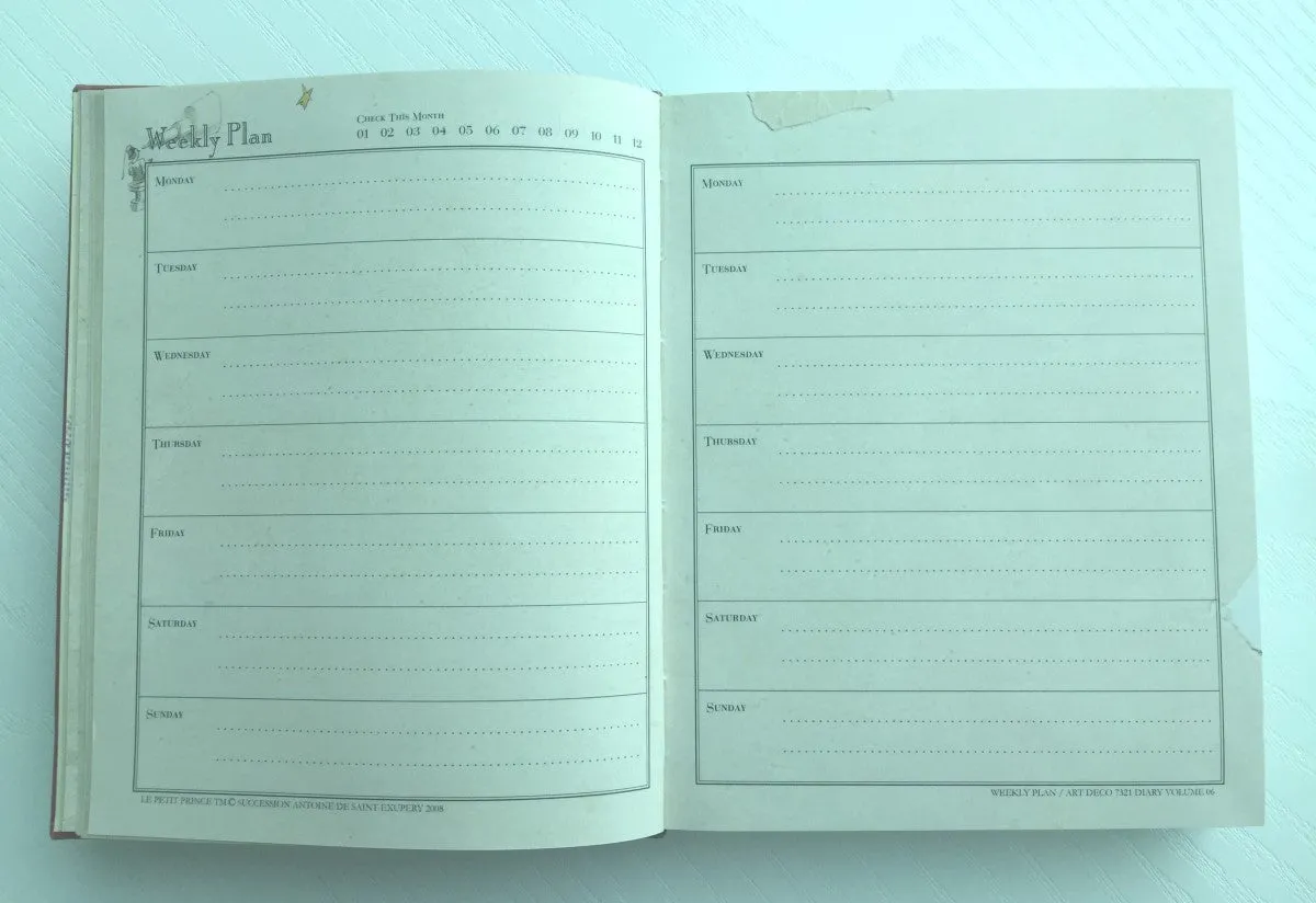 Le Petit Prince Daily Planner Scheduler from Korea