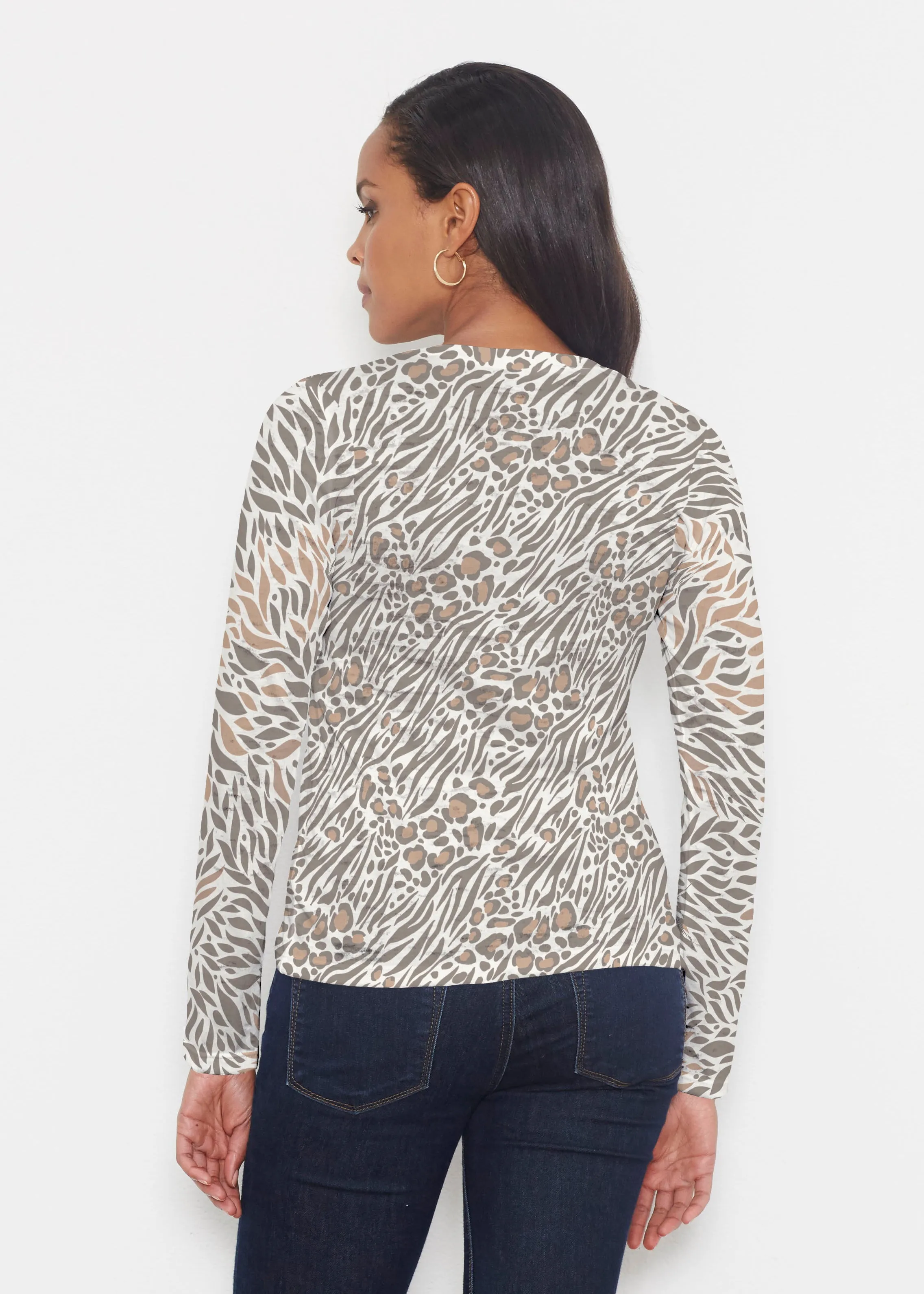 Leo Hotsy Totsy Brown (8122) ~ Signature Long Sleeve Crew Shirt