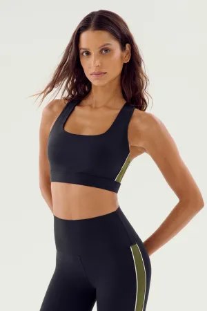 Lexi Rigor Bra - Black/Olive