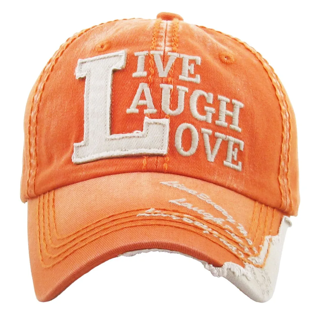 Live, Laugh & Love Vintage Cap