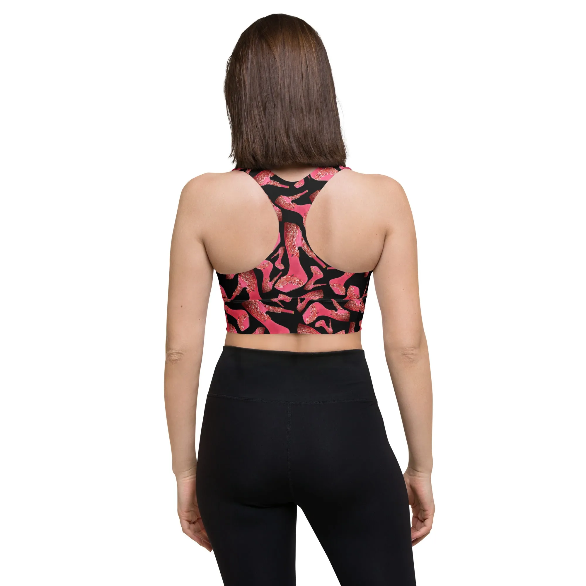 Longline sports bra '24/7 Influencer'