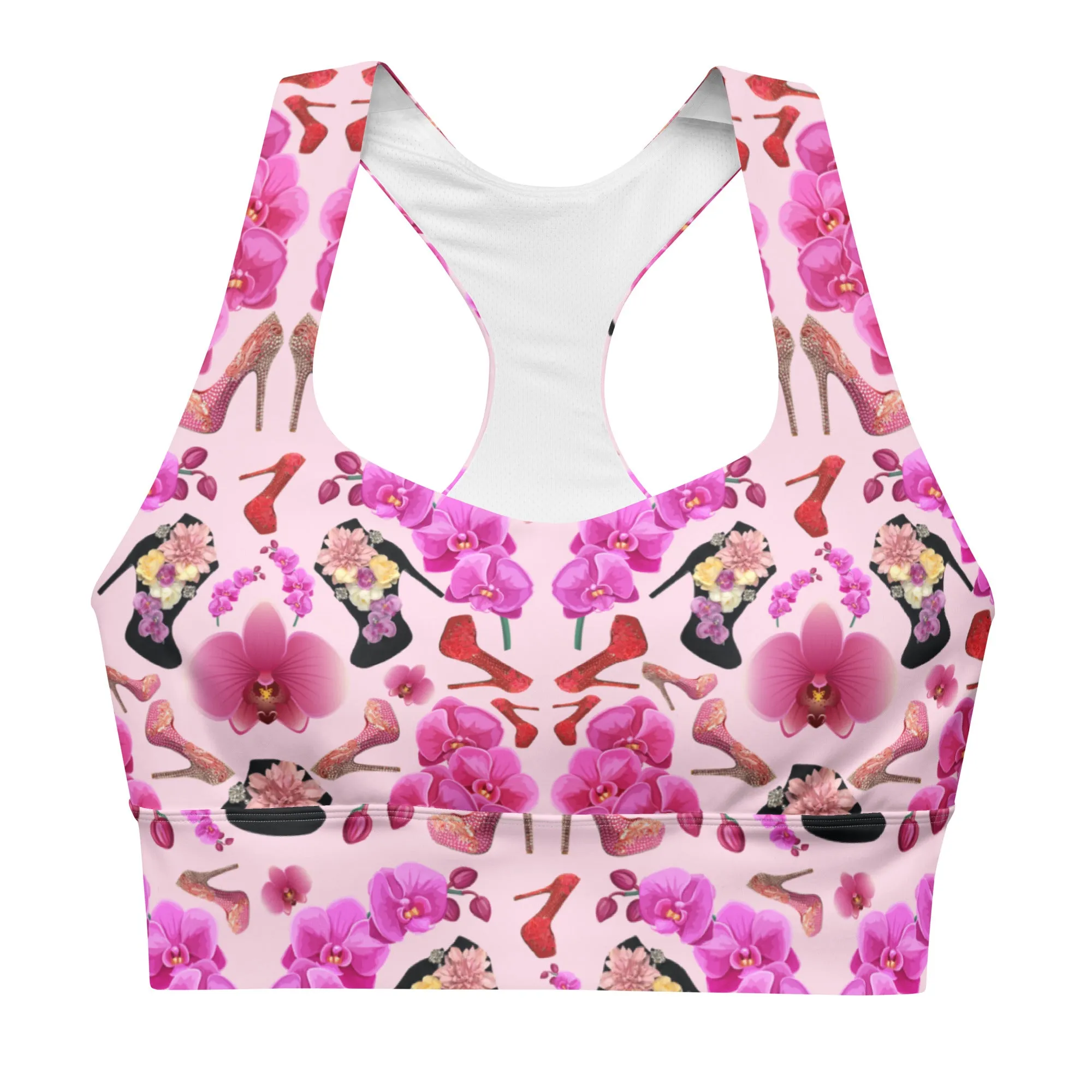 Longline sports bra 'Orchidee'
