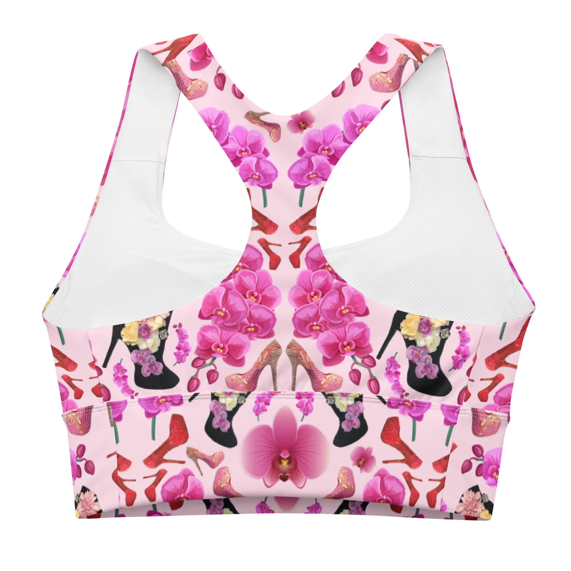 Longline sports bra 'Orchidee'