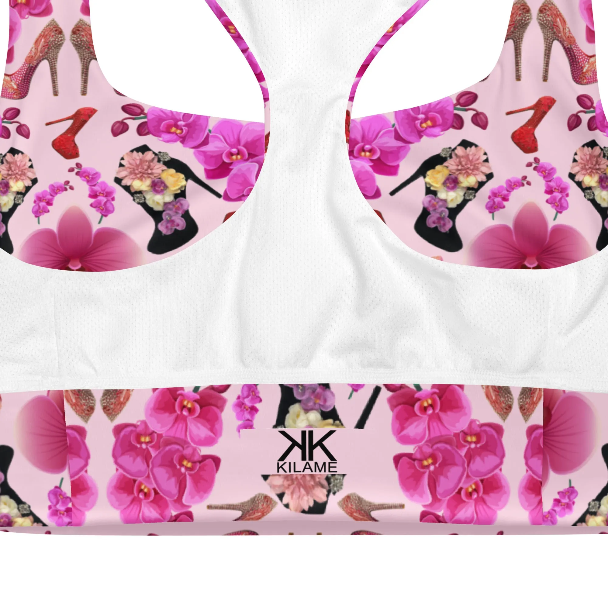 Longline sports bra 'Orchidee'