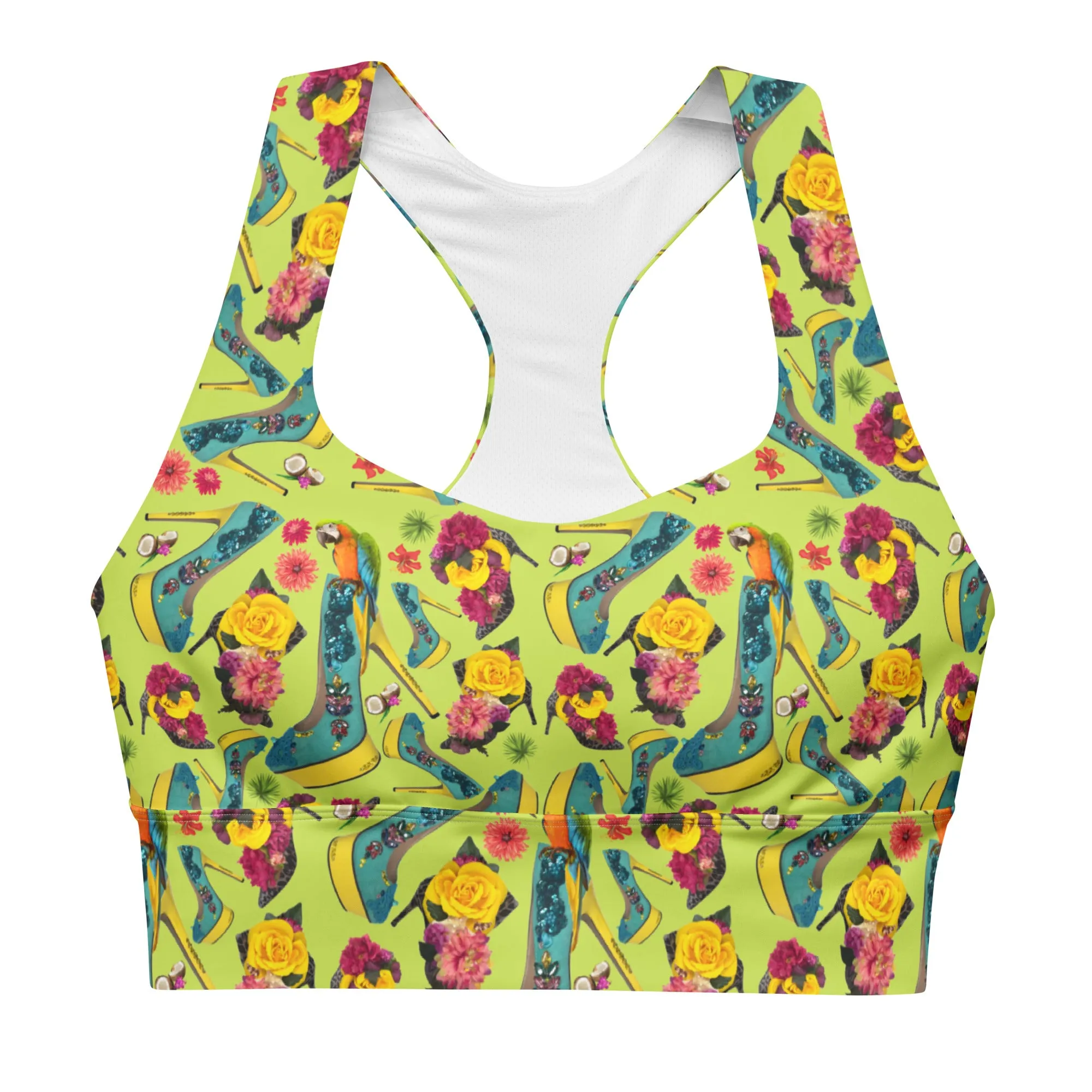 Longline sports bra 'Tropical'