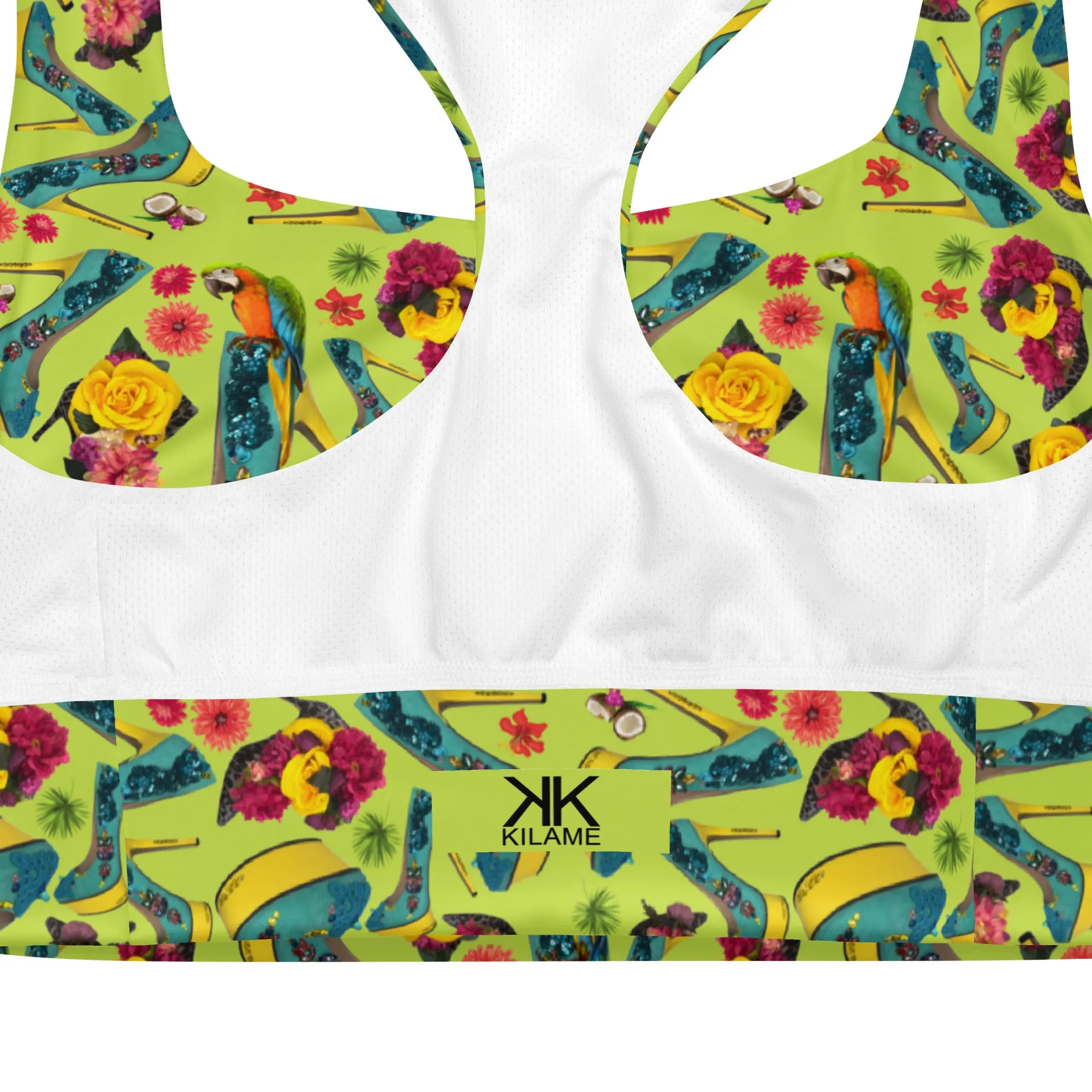 Longline sports bra 'Tropical'