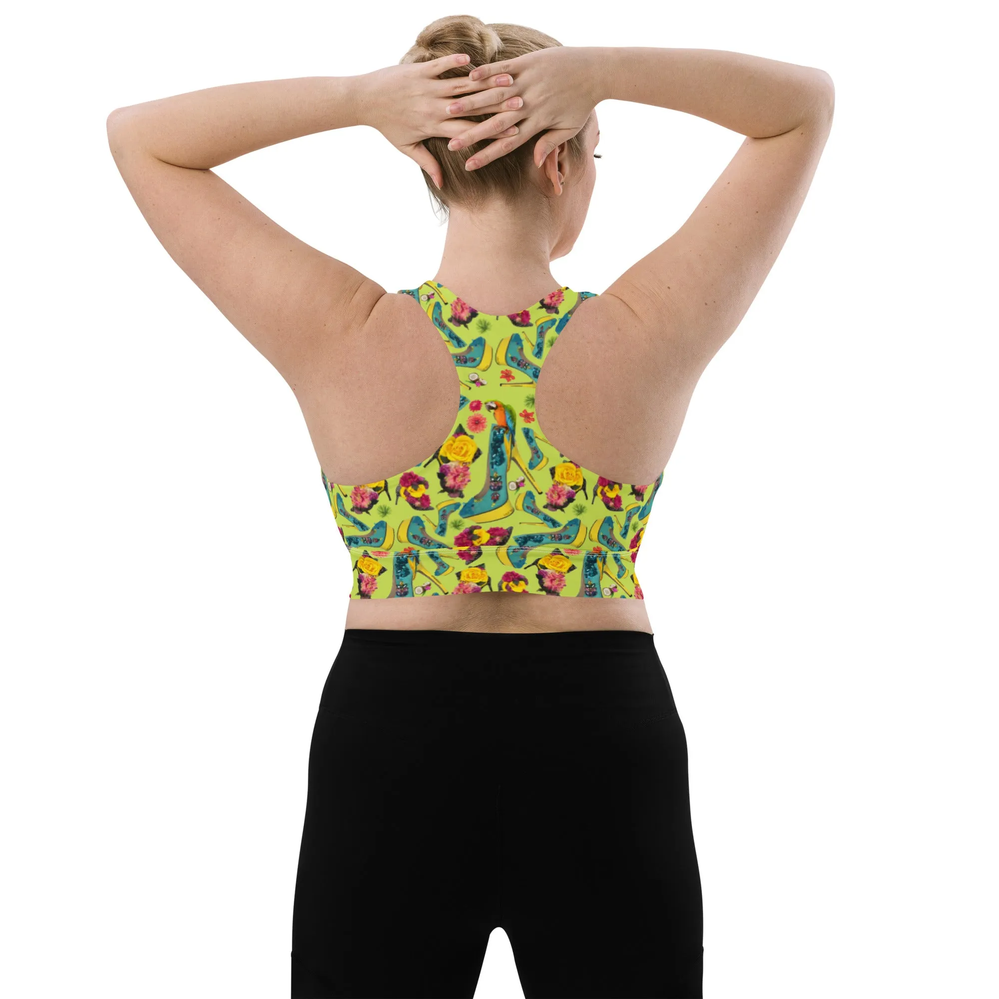 Longline sports bra 'Tropical'