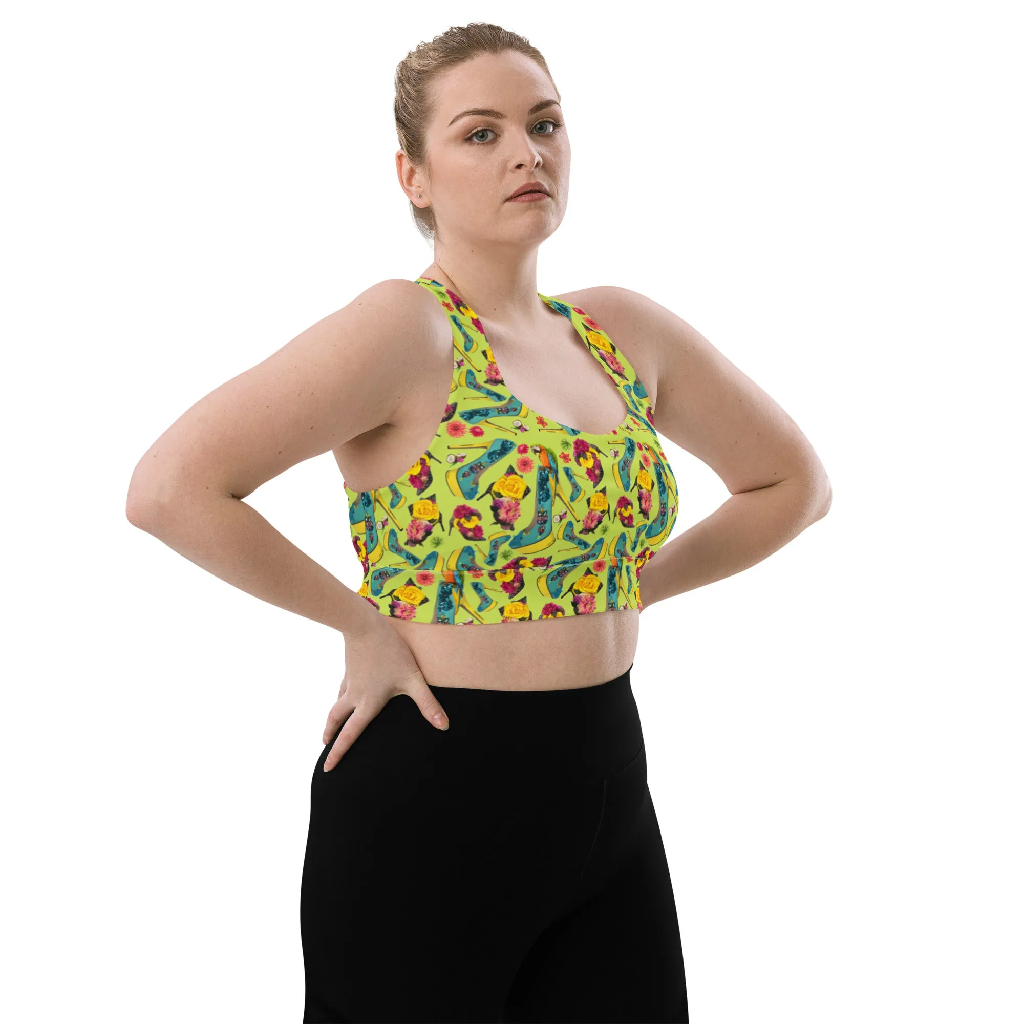 Longline sports bra 'Tropical'