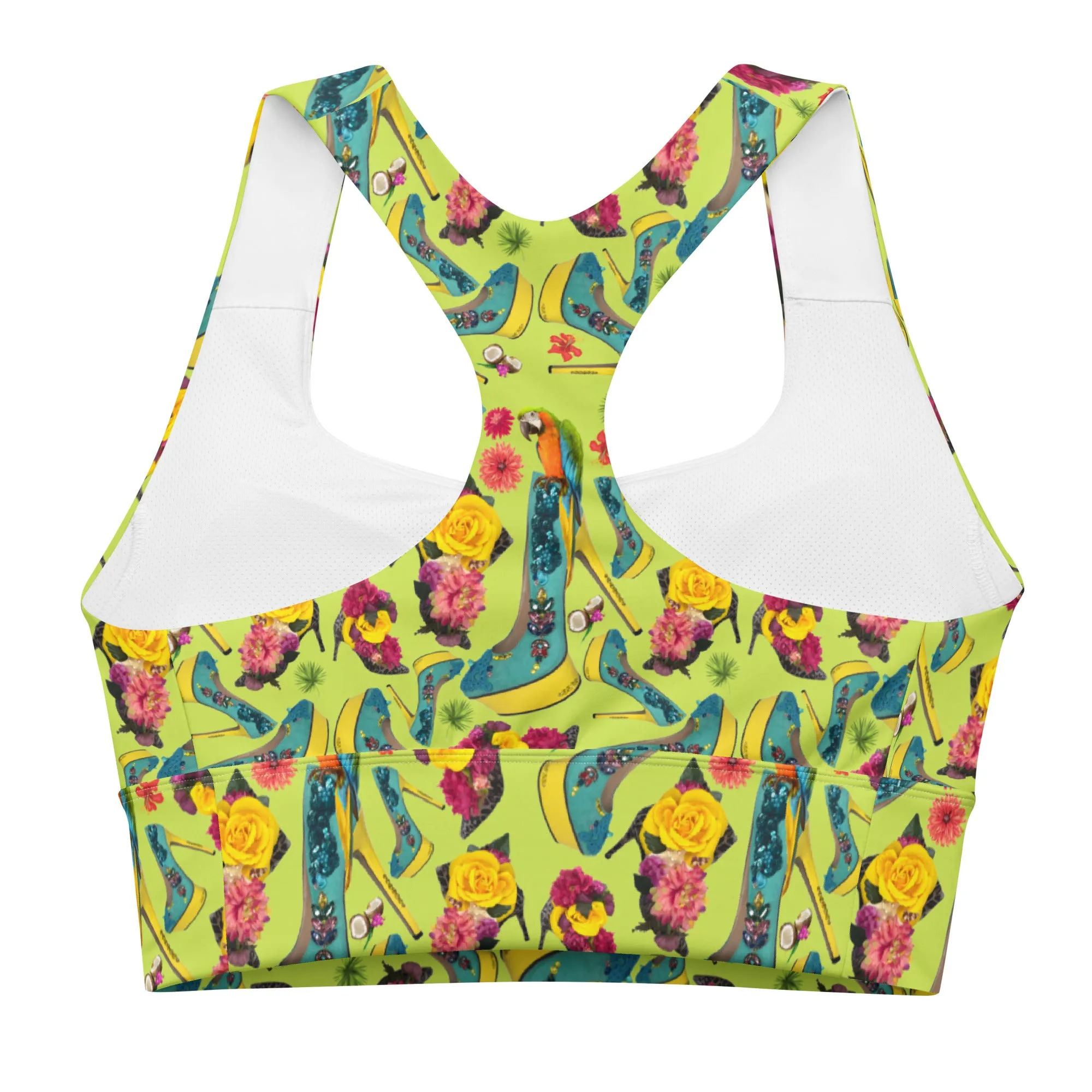 Longline sports bra 'Tropical'