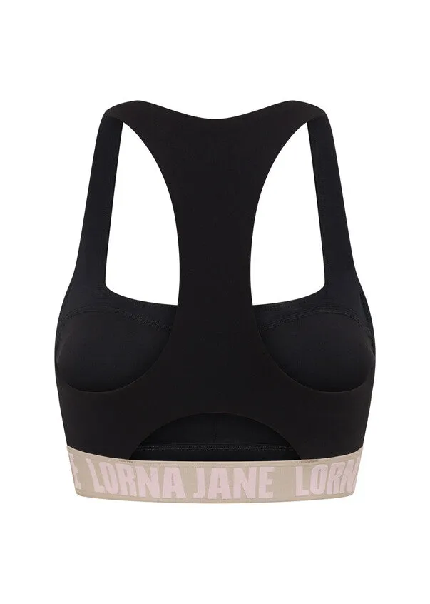 Lorna Jane Break Line Sports Bra - Black