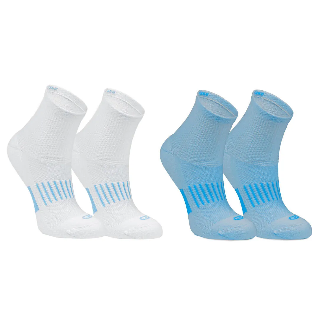 Lot X2 de chaussettes running Enfant -KIPRUN 500 MID  bleue marine