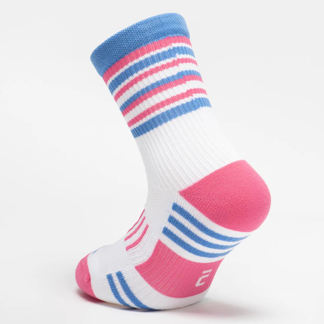 Lot X2 de chaussettes running Enfant -KIPRUN 500 MID  bleue marine