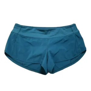 Lululemon Size 10 Green Speed Short 2.5&quot; Inseam Running Gym Sports