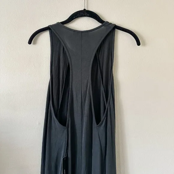 Lulu's Dark Grey Midi Tank Dress Size Small