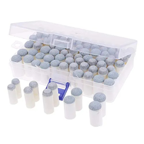 MeiMeiDa 100 Pieces Slip On Pool Cue Tips, cue Stick Tips 9mm 10mm 11mm 12mm 13mm Billiard cue Tips with Box