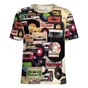 Men's Crew Neck Band Casual T-Shirt 2308100612
