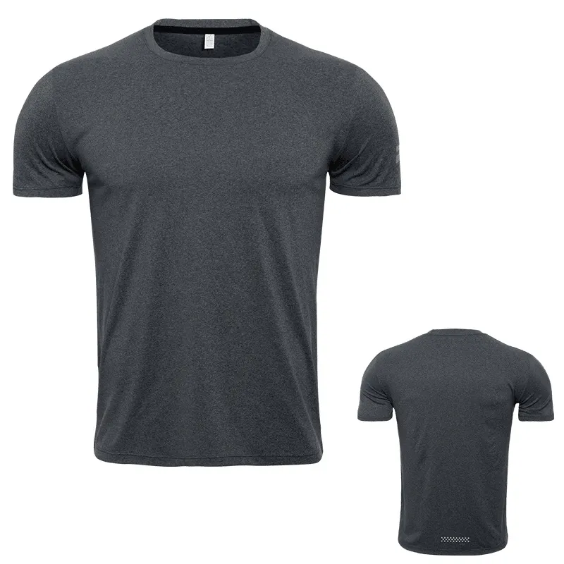 Men'S Loose Large Size Quick-Drying T-Shirt round Neck Stretch Fitness Clothing