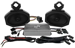 Metrix Audio UTV1 Kit Complete 150 Watt Universal UTV Audio Kit With Bluetooth Receiver, 150 Watt Amplifier and 5" x7" UTV Speaker Pods UTV-1