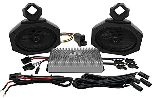 Metrix Audio UTV1 Kit Complete 150 Watt Universal UTV Audio Kit With Bluetooth Receiver, 150 Watt Amplifier and 5" x7" UTV Speaker Pods UTV-1