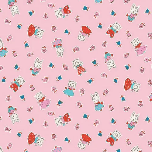 Milk, Sugar & Flower Milk Friends in Pink by Riley Blake Designs