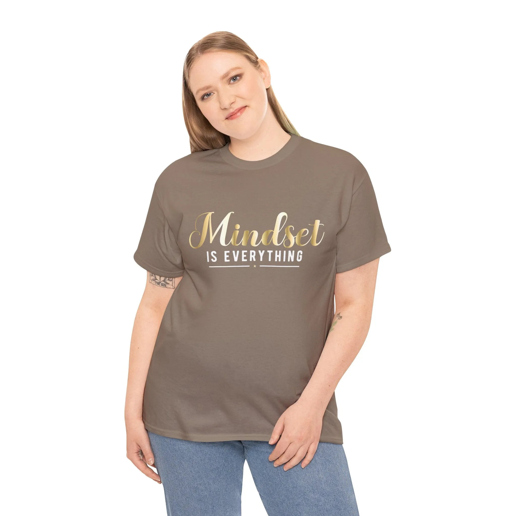 Mindset Unisex Heavy Cotton Tee - Inspirational T-Shirt for Positive Thinking