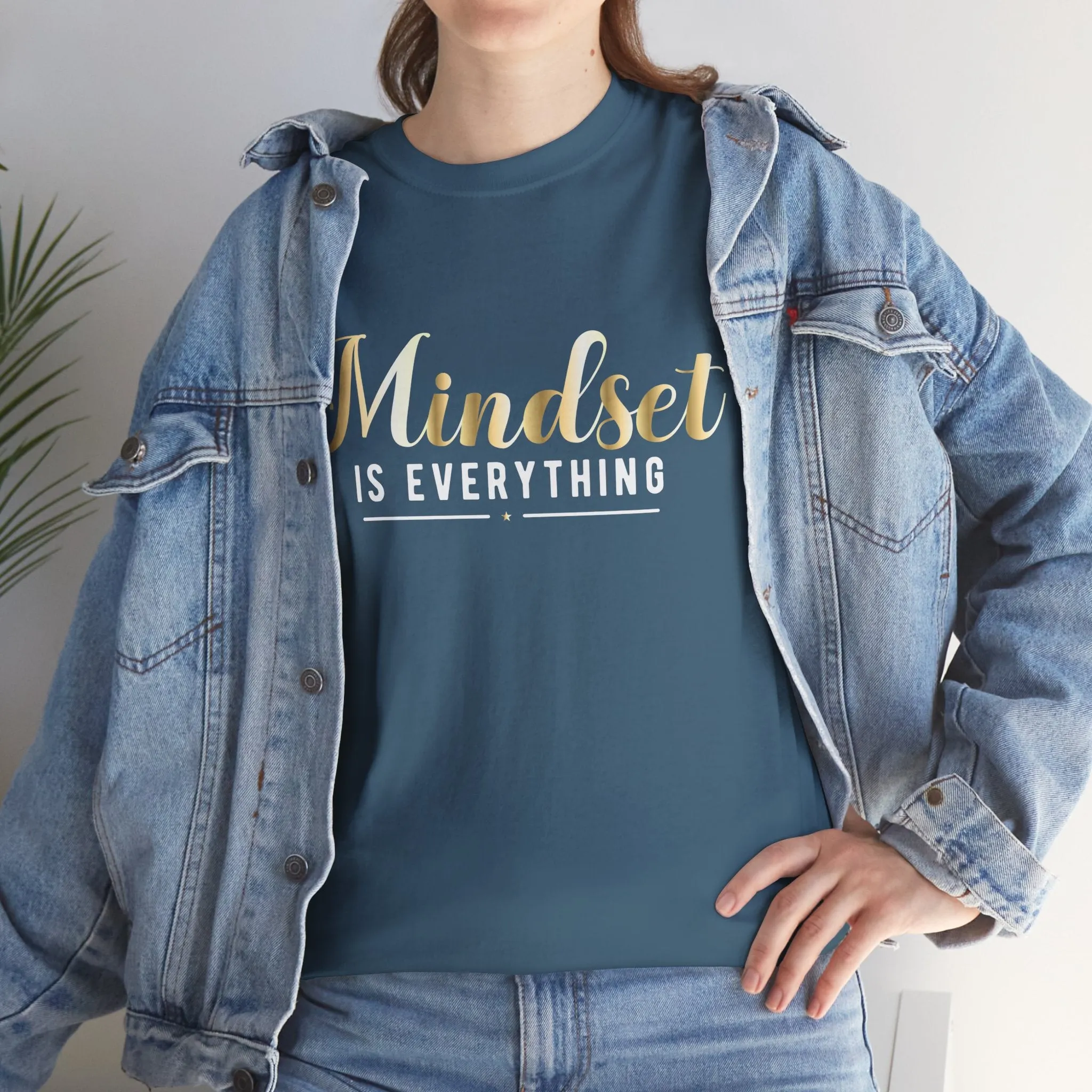 Mindset Unisex Heavy Cotton Tee - Inspirational T-Shirt for Positive Thinking