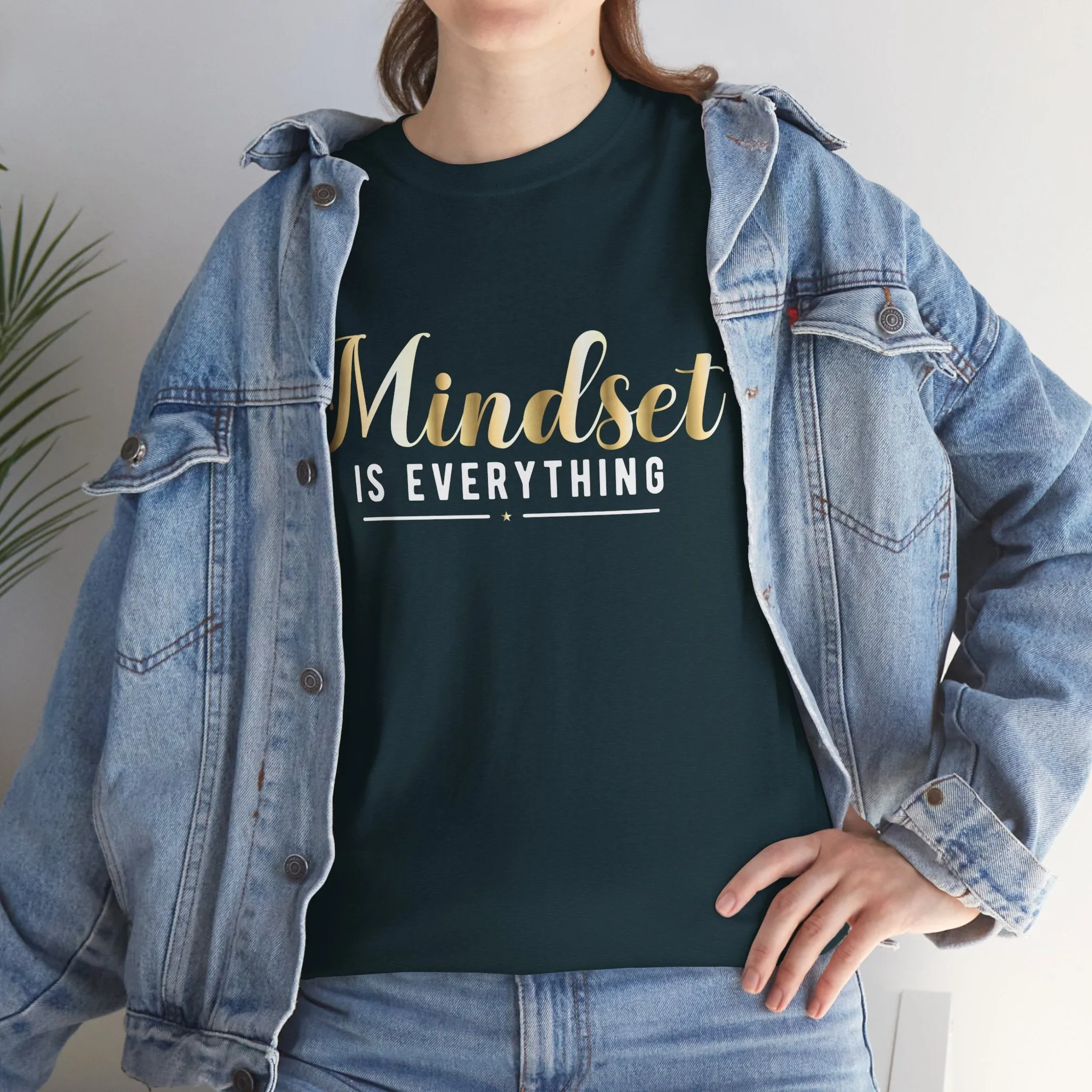 Mindset Unisex Heavy Cotton Tee - Inspirational T-Shirt for Positive Thinking