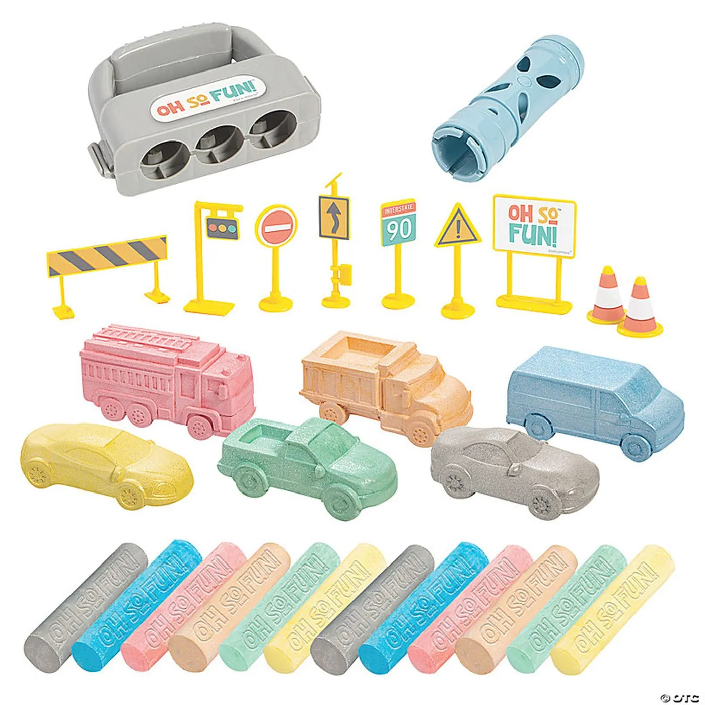 Mindware Cars and Trucks Chalk Set