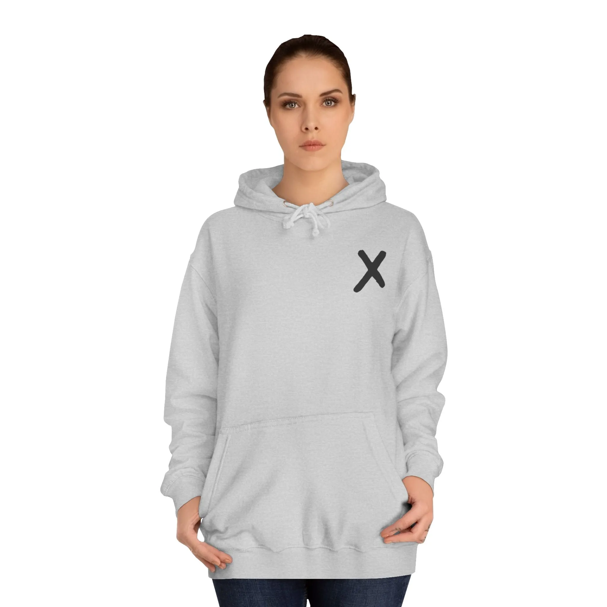 Minimalist Monogram Unisex College Hoodie | Casual Wear for Students