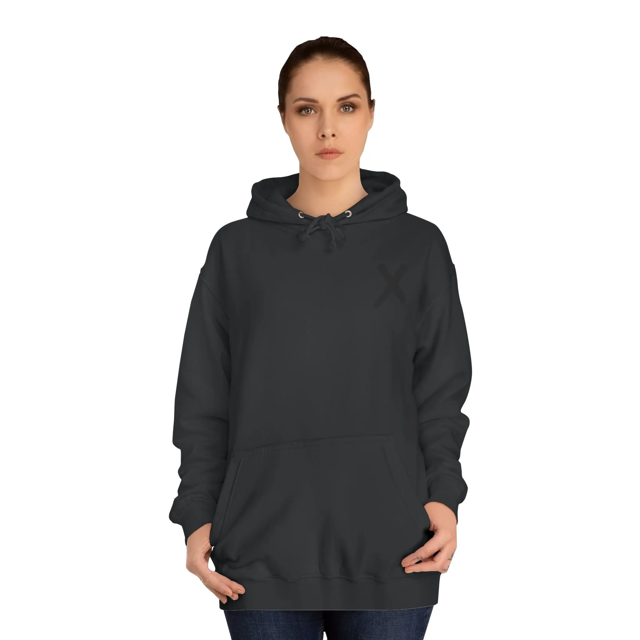 Minimalist Monogram Unisex College Hoodie | Casual Wear for Students