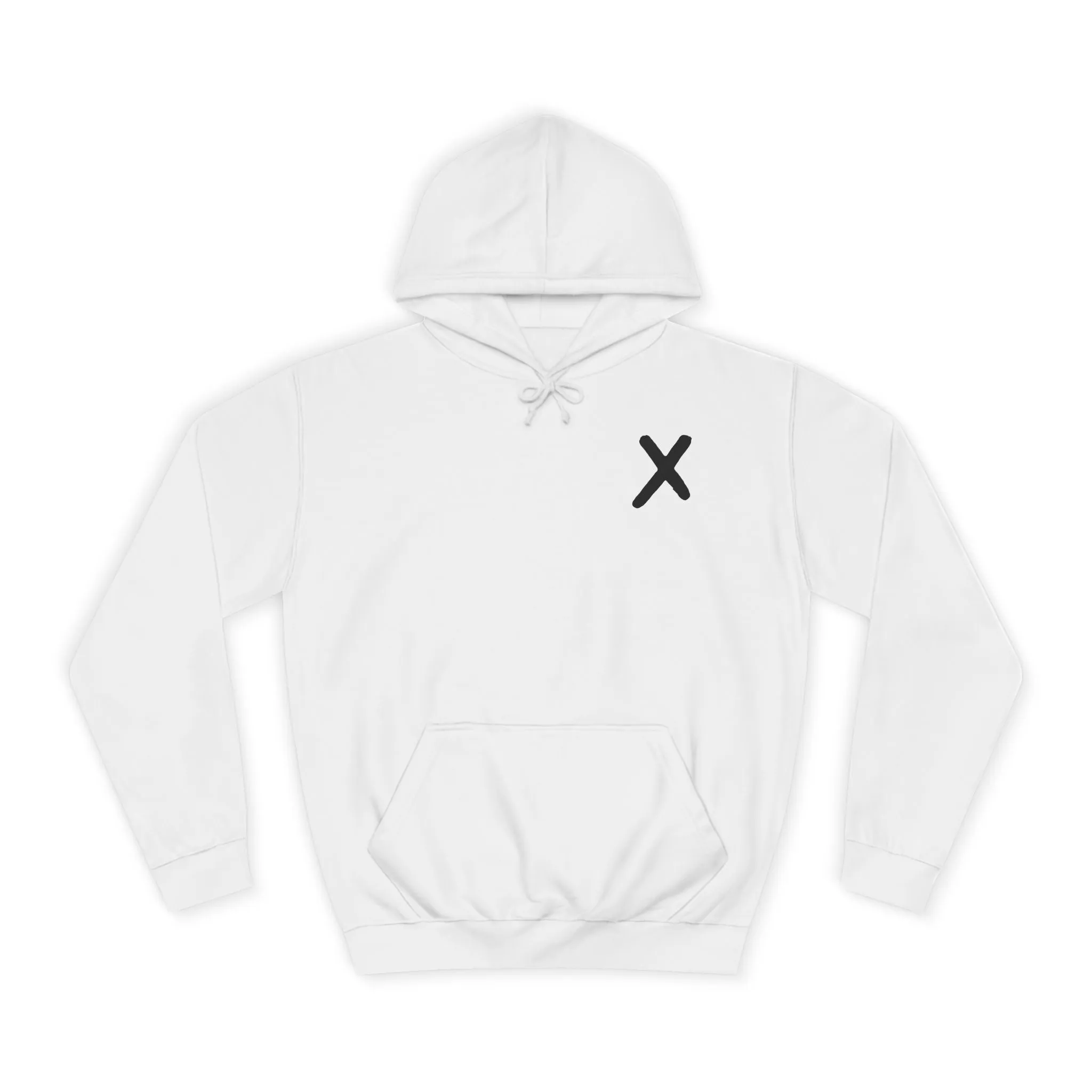 Minimalist Monogram Unisex College Hoodie | Casual Wear for Students
