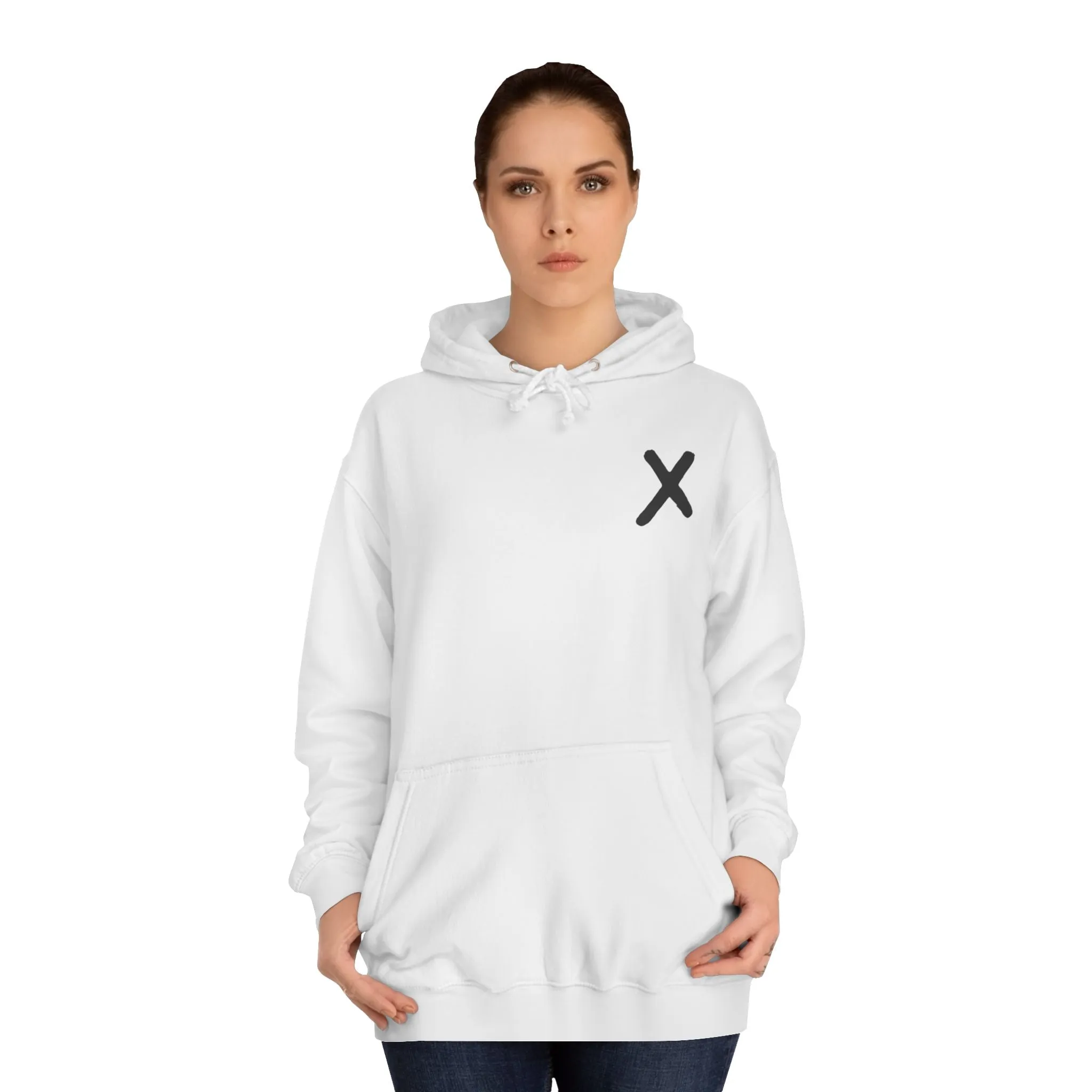 Minimalist Monogram Unisex College Hoodie | Casual Wear for Students