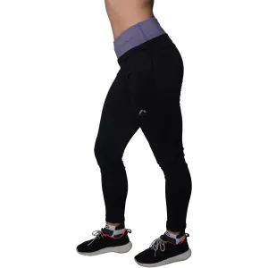 More Mile Marl Womens Training Tights - Black