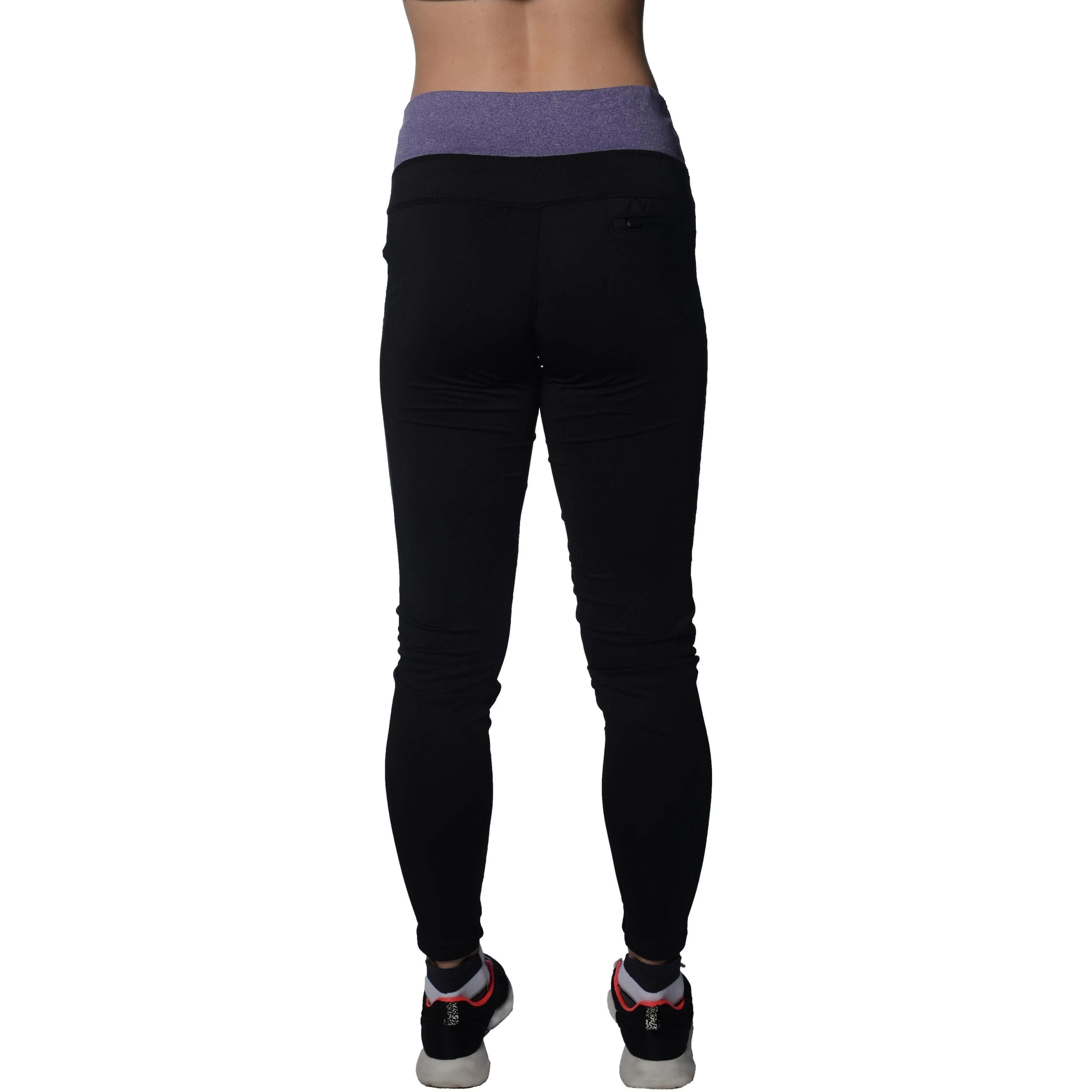 More Mile Marl Womens Training Tights - Black