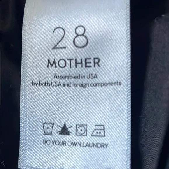 Mother The Sacred Slit Black Denim Miniskirt