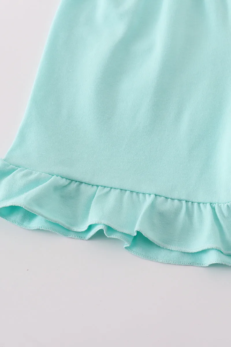 Multicolored Stripe Girl Shorts Set