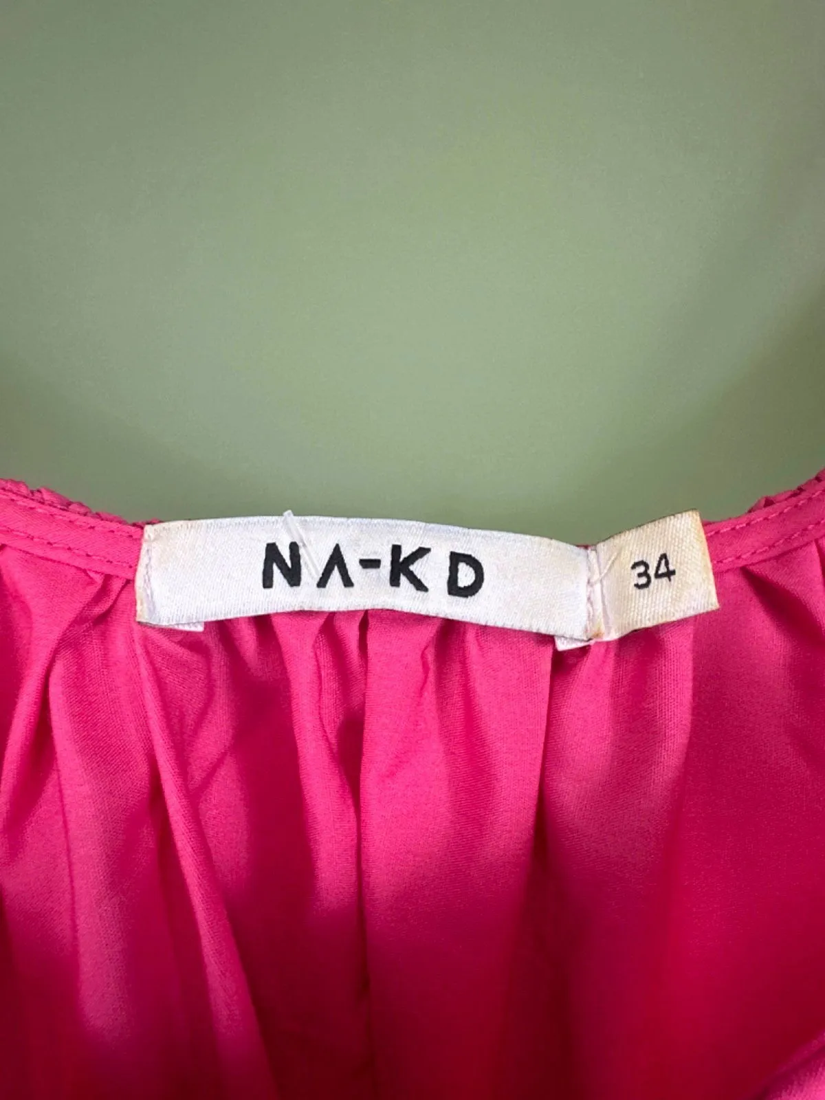 NA-KD Pink Maxi Dress UK XS