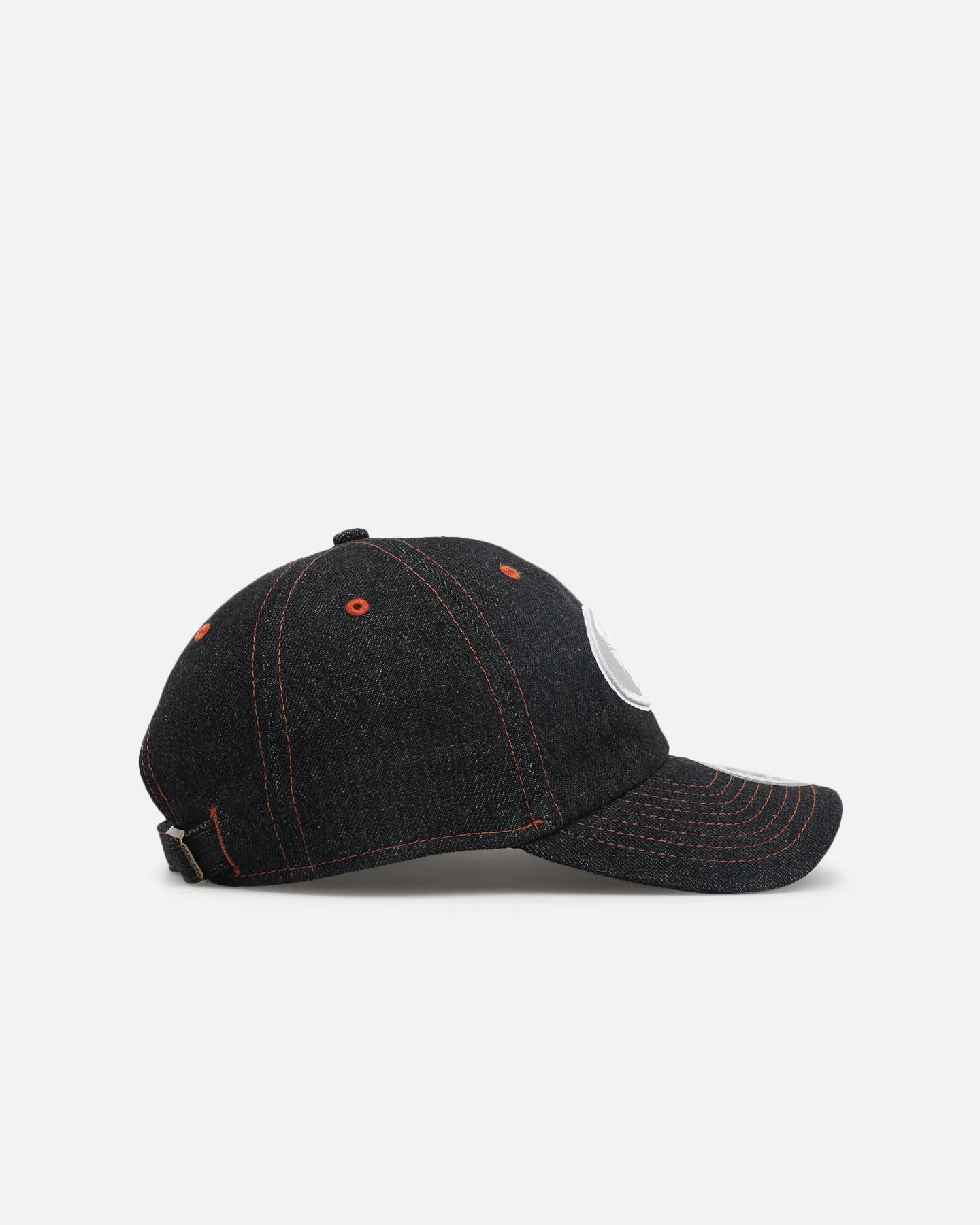 New Era San Francisco 49ers "Black Denim" Classic Casual Strapback Black Denim/Rust Contrast