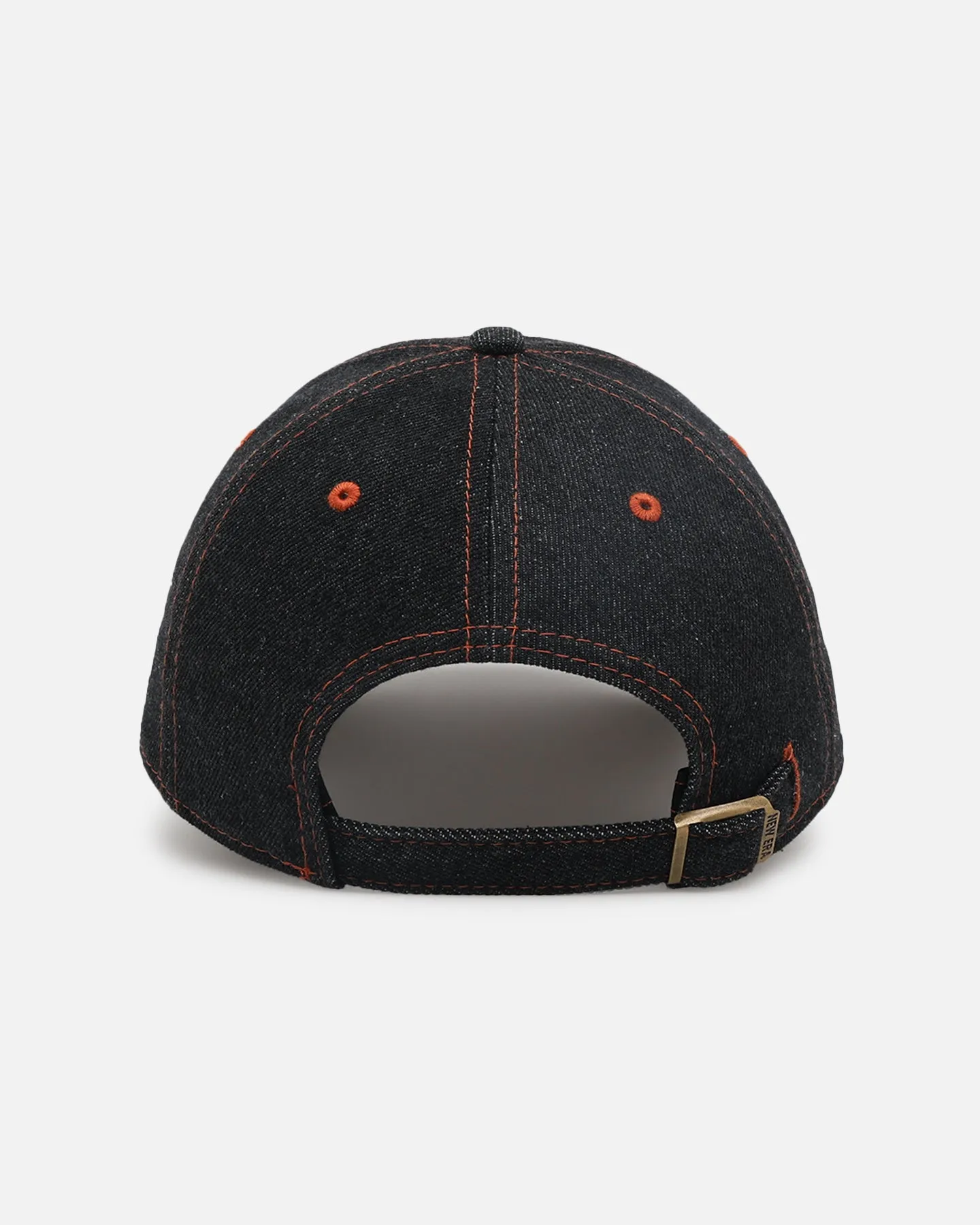 New Era San Francisco 49ers "Black Denim" Classic Casual Strapback Black Denim/Rust Contrast
