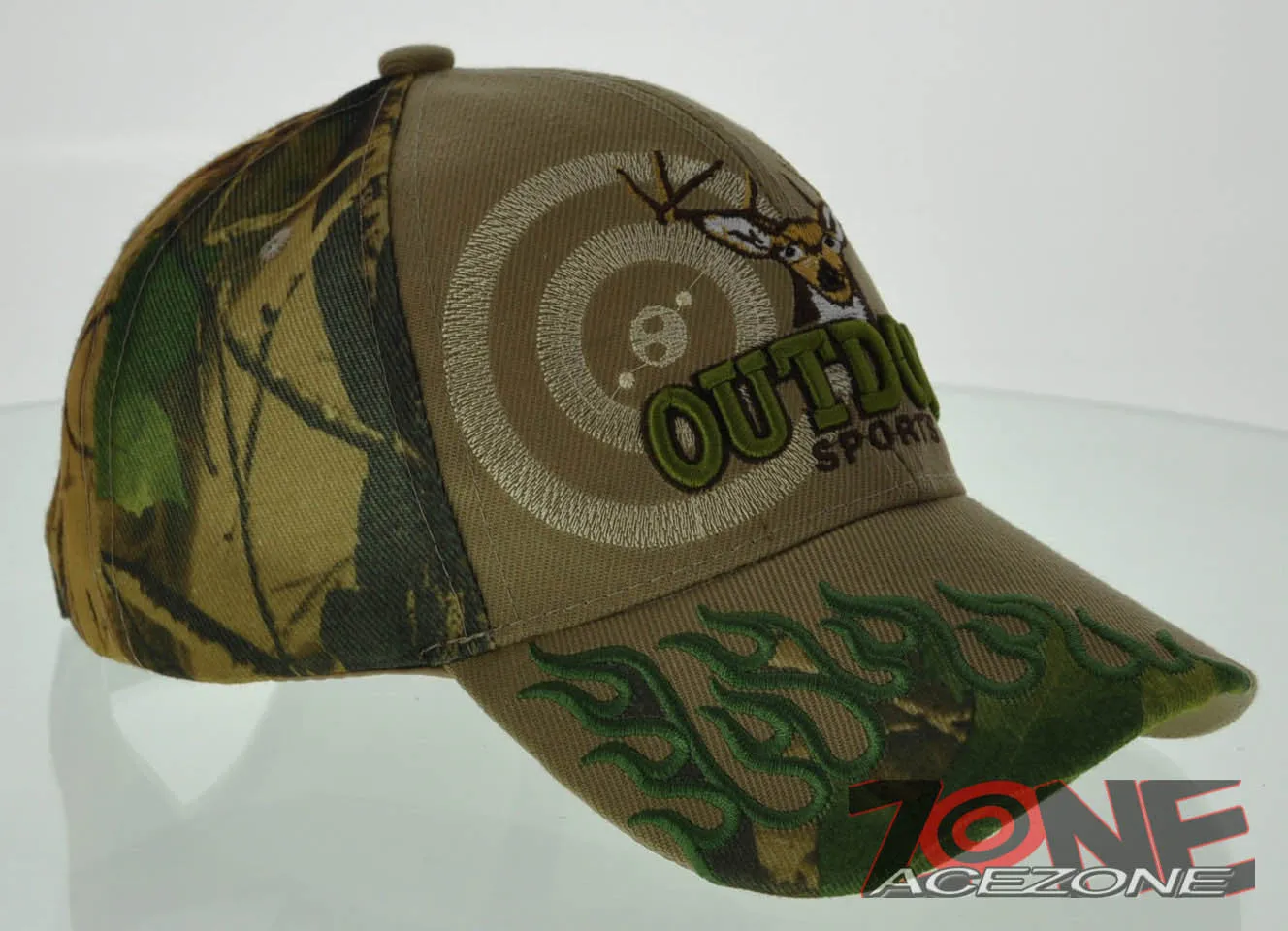 NEW! HUNTER HUNT DEER BUCK OUTDOOR SPORTS SIDE FRAME CAP HAT TAN