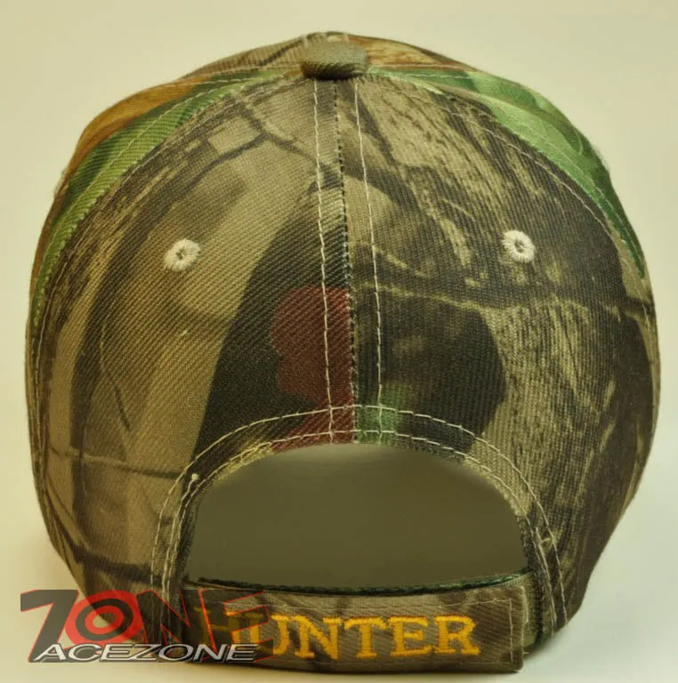 NEW! HUNTER OUTDOOR SPORTS HUNTING CAP HAT GREEN CAMO