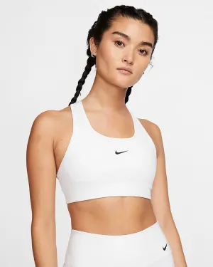 New with tags! Nike Dri-FIT Swoosh Women's Medium-Support 1-Piece Pad Sports Bra, white, Sz M