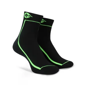 NIVIA STRIPES SPORTS SOCKS HIGH ANKLE (BLACK/F.GREEN)