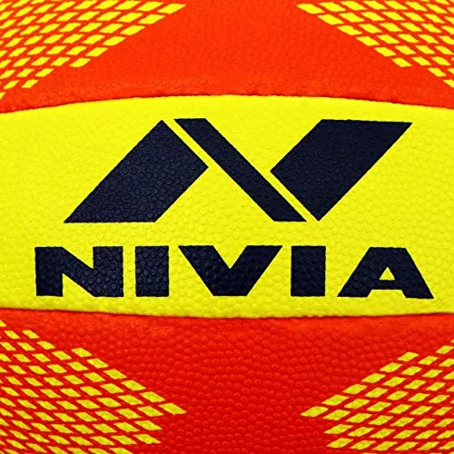 Nivia Throw Ball, Size 5 (Yellow/Red)