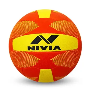 Nivia Throw Ball, Size 5 (Yellow/Red)