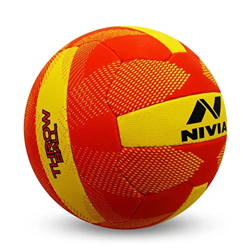 Nivia Throw Ball, Size 5 (Yellow/Red)