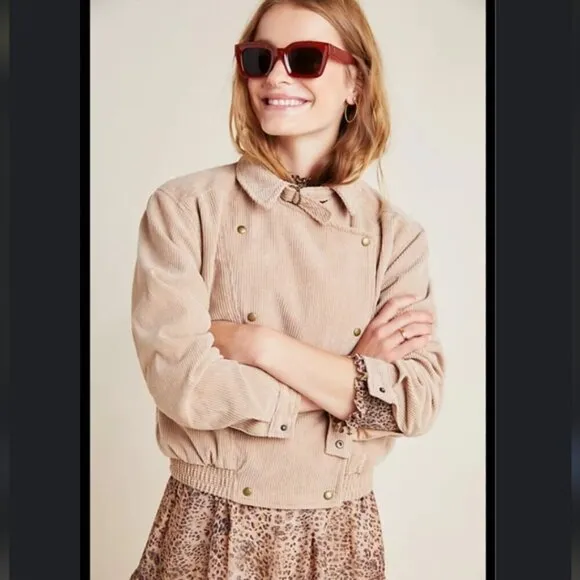 NWT The Fifth Label Electron Jacket Size XL Corduroy Bomber Anthropologie